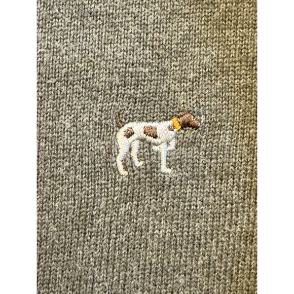 Men’s Southern Point Co. Green The Hayward Zip Pullover Sweater Sz M Preppy Gorp - Picture 6 of 9